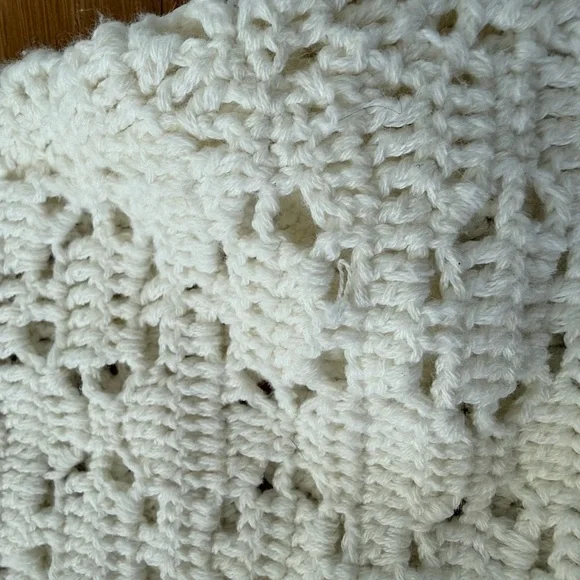 Anthropologie Cream Crochet Mini Dress - Picture 7 of 7